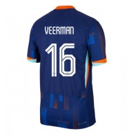 Nederland Joey Veerman #16 Fotballklær Bortedrakt EM 2024 Kortermet